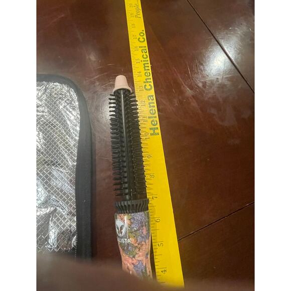 Calista Perfecter Pro Heated Round Styling Brush Tool Floral Multicolor with bag - Picture 9 of 12